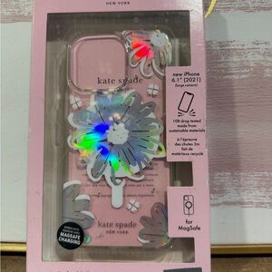 Kate Spade Floral Pink iPhone Case with MagSafe